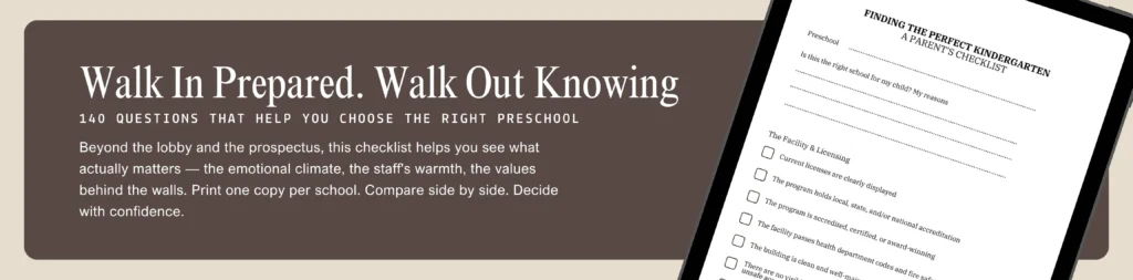 Questions to ask a preschool